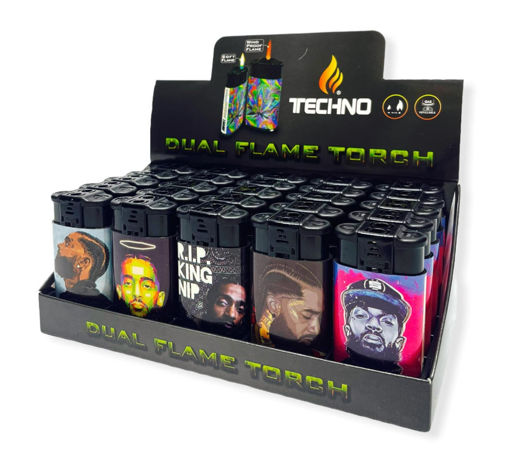 Picture of Techno Dual Flame Torch & Lighter 25ct