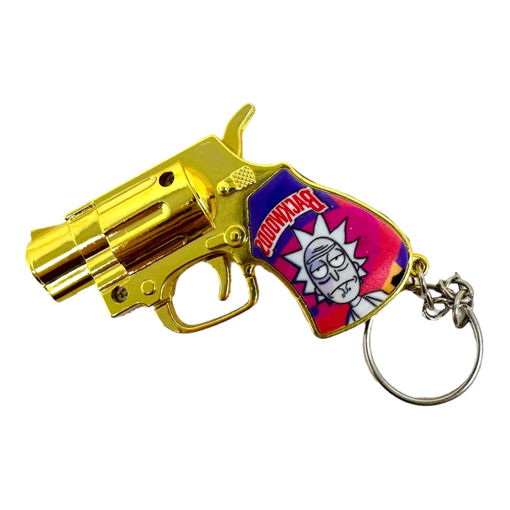 Picture of Techno Revolver Keychain Lighter Display 12CT