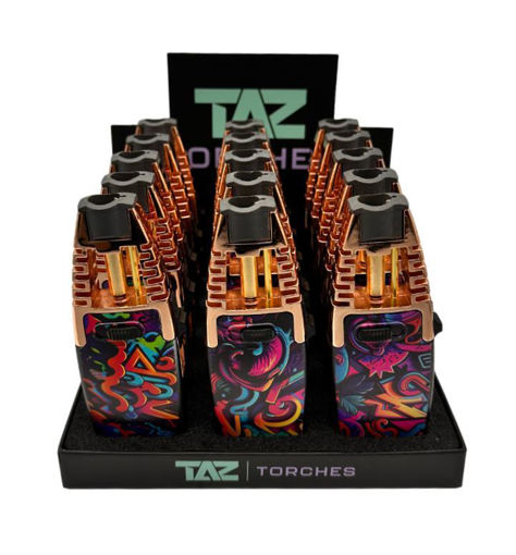 Picture of TT-013A Taz Torch Lighter Mix Color 15ct