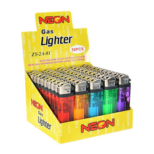 Picture of Neon Clear Lighters 50ct