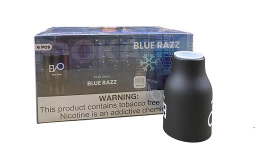 Picture of Evo Hookah Pod Blue Razz 3MG 6ct