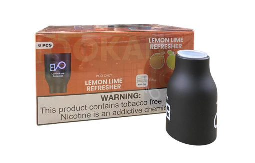 Picture of Evo Hookah Pod Lemon Lime Refresher 3MG 6ct