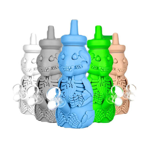 Picture of Silicone H93 Skull Honey Bear Bubbler WP