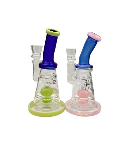 Picture of Glass 7in Multi color Bent Neck WP 