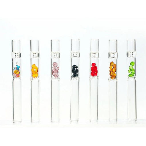 Picture of Glass Chillum w Ice Crystasl 48ct 10030