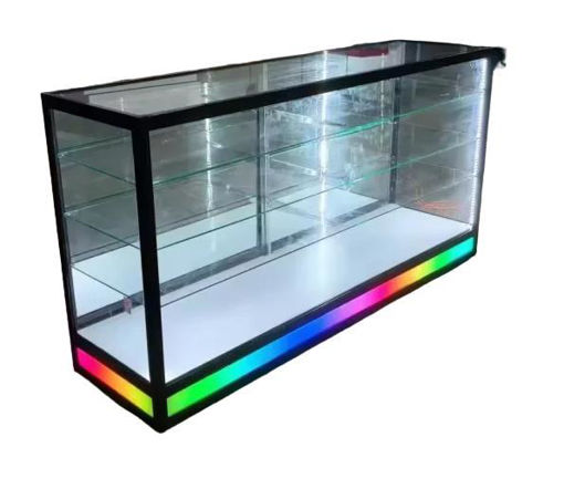 Picture of Glass Extra Vision Showcase LED on Bottom 72x20x38