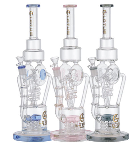 Picture of Glass Lotus 16in Recycler WP MG342 