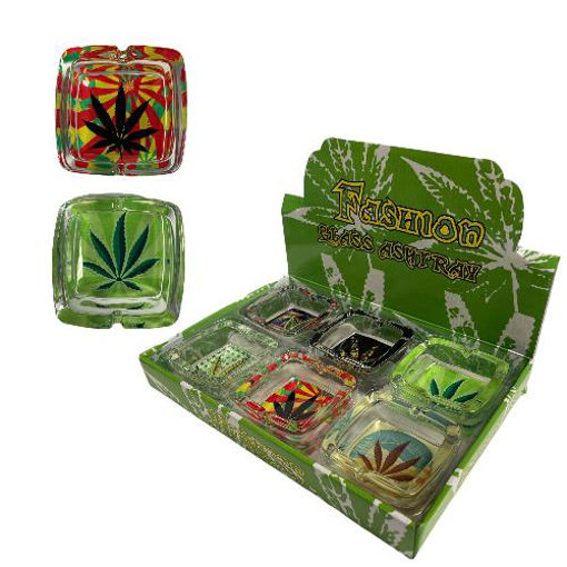 Picture of Glass Square Ashtrays 