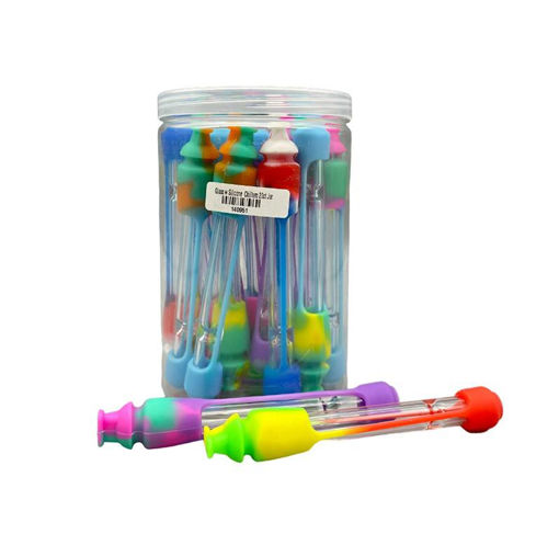 Picture of Glass w Silicone  Chillum 20ct Jar