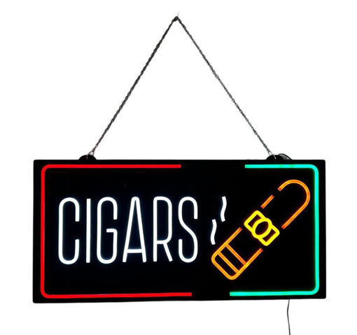 Picture of Multi Color Cigars LED Sign Large