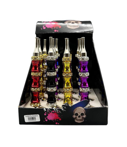 Picture of Metal Pipe Fancy w Diamonds 12ct