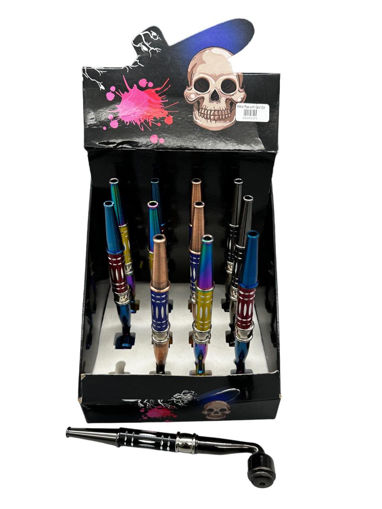 Picture of Metal Pipe w Dots Design 12ct