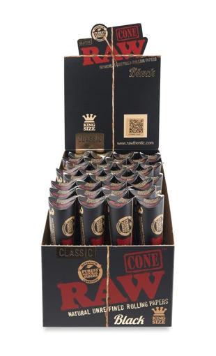 Picture of Raw Cones-Black Classic King Size 32x3ct