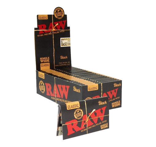Picture of Raw Papers-Black Single Wide 25ct