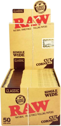 Picture of Raw Papers-Classic Single Wide Cut Corner 50ct