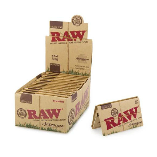 Picture of Raw Papers-Organic Hemp Artesano 1 1/4 Size 15 ct