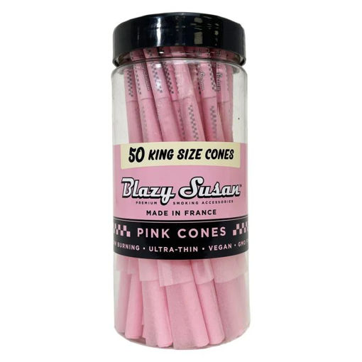 Picture of BlazySusan Cones-Pink King Size 50ct jar