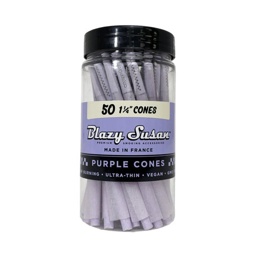 Picture of BlazySusan Cones-Purple 11/4 50ct jar