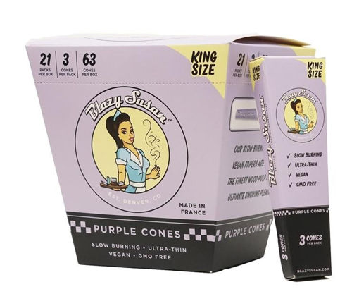 Picture of BlazySusan Cones-Purple King Size 21|3|63ct