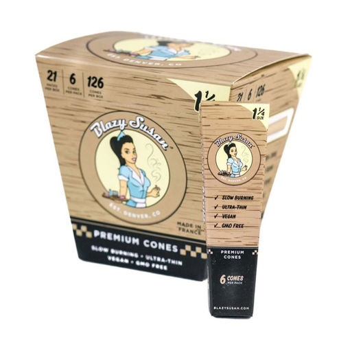 Picture of BlazySusan Cones-Unbleached 1 1/4 -21|6|126ct