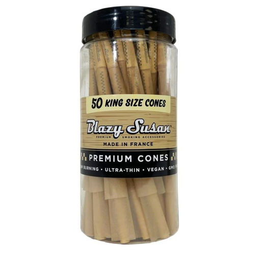 Picture of BlazySusan Cones-Unbleached King Size 50ct jar