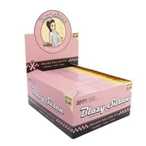 Picture of BlazySusan Pink Deluxe Rolling Kit King Size Slim 20pk