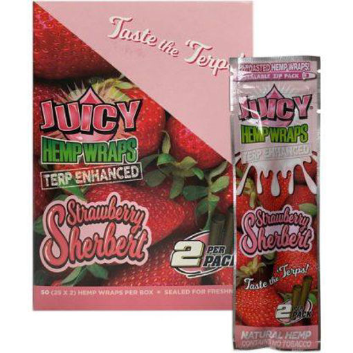 Picture of Juicy Hemp Wraps Strawberry Sherbert 25x2ct