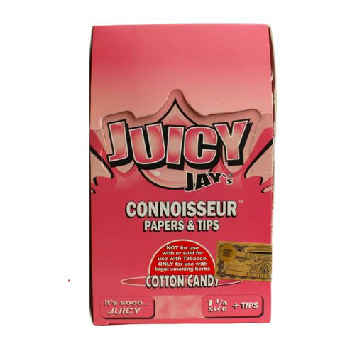 Picture of Juicy Jay's Connoisseur Paper+Tips Cotton Candy 1 1/4 Size 32ct