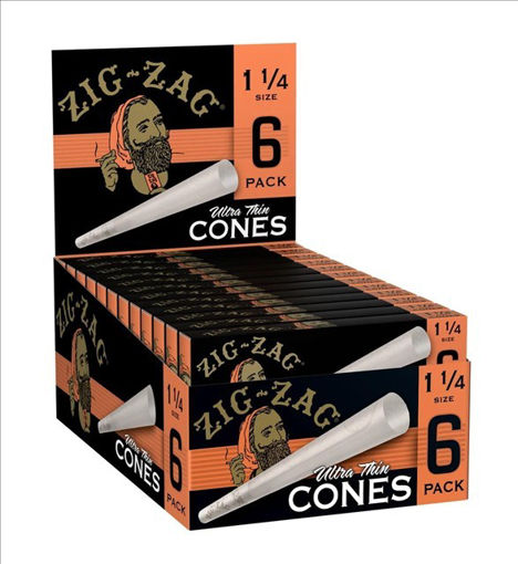 Picture of Zig-Zag Cones-Ultra Thin 1 1/4 Size 36x6ct