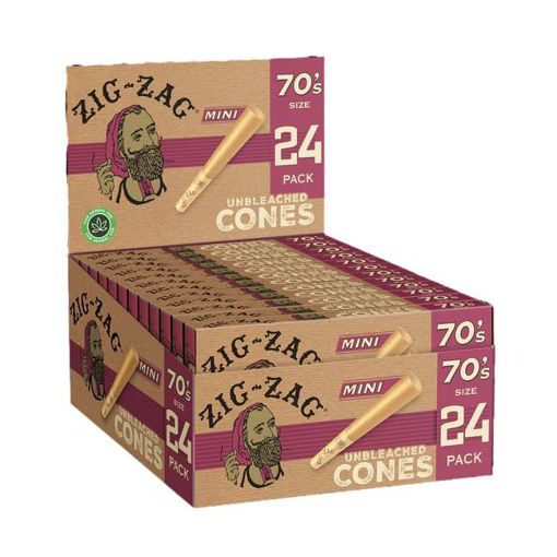 Picture of Zig-Zag Cones-Unbleached 70's Mini 24x12ct