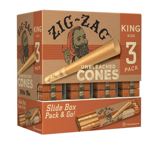 Picture of Zig-Zag Cones-Unbleached King Size 24x3ct