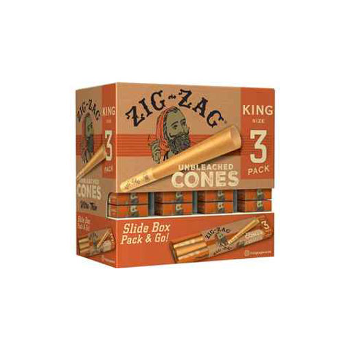 Picture of Zig-Zag Cones-Unbleached King Size 36x3ct