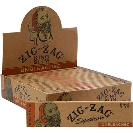 Picture of Zig-Zag Papers-Unbleached King Size Slim 24x32ct