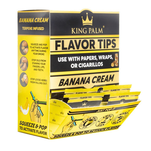 Picture of KingPalm Flv Tips Banana Cream 50x2ct