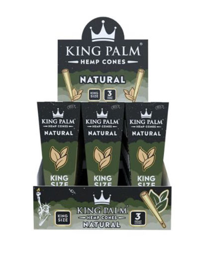 Picture of KingPalm HempCones Natural KS 30x3ct 