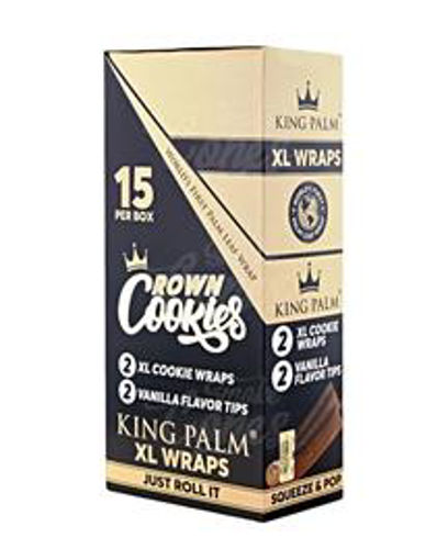 Picture of KingPalm XL Wrap Cookie+Vanilla Tips15x2ct