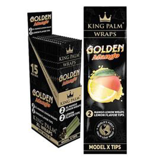 Picture of KingPalm XL Wrap Golden Mango+Lemon Tips 15x2ct