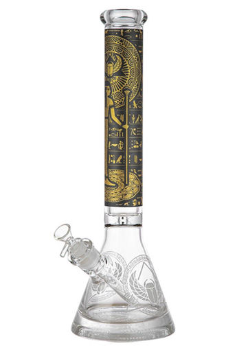 Picture of Lotus Glass 20in Egyptian Print Beaker WP MG22