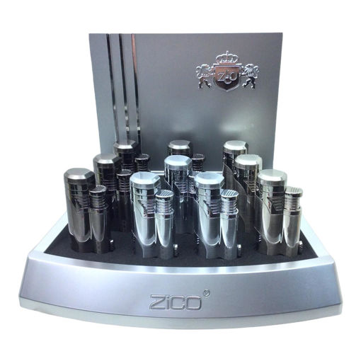 Picture of ZD22 Zico Lighter 2 Torch w Cig Punch 10ct