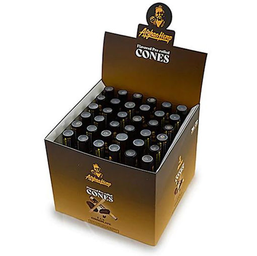 Picture of AfghanHemp Cones-Chocolate 1 1/4 Size 36x2ct