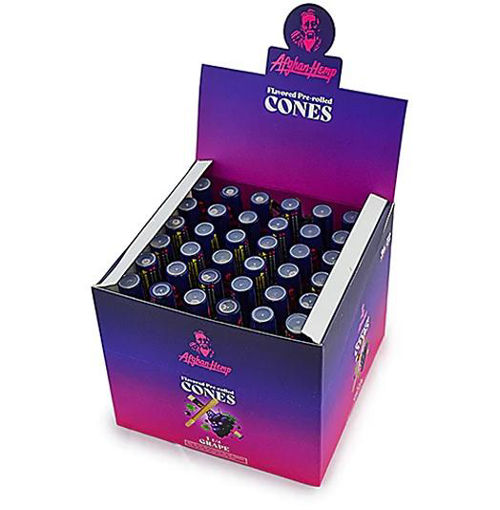Picture of AfghanHemp Cones-Grape 1 1/4 Size 36x2ct