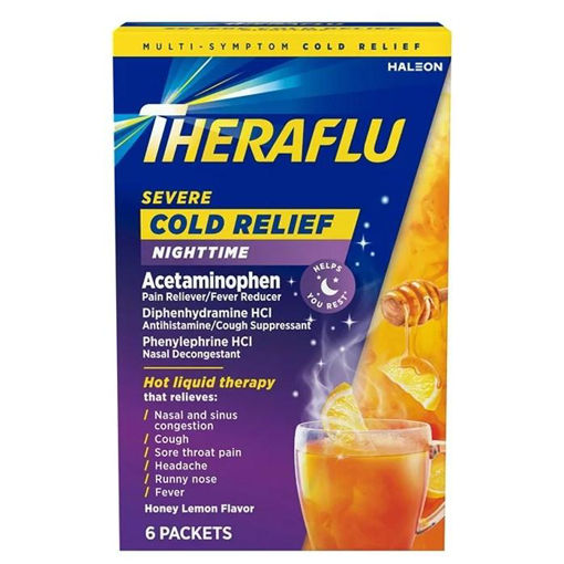 Picture of Theraflu NightTime  Severe Cold Relief   20ct