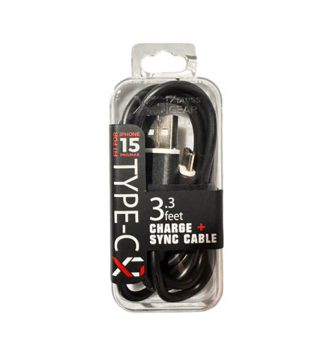 Picture of Charger Type C 3.3ft Black 6ct