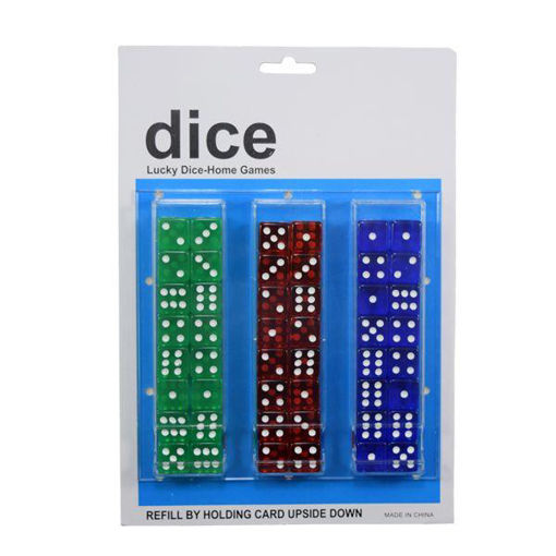 Picture of Dice Clear Card - 48ct
