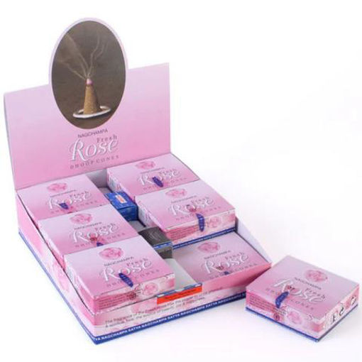 Picture of Nag Champa Cones-Rose 12ct