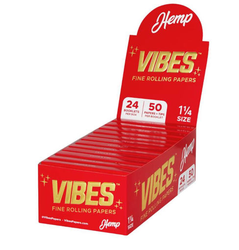Picture of Vibes Papers+Tips-Hemp 1 1/4 24ct