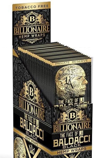 Picture of Billionaire Hemp Wraps - Baldacci Black 25pk 2ct