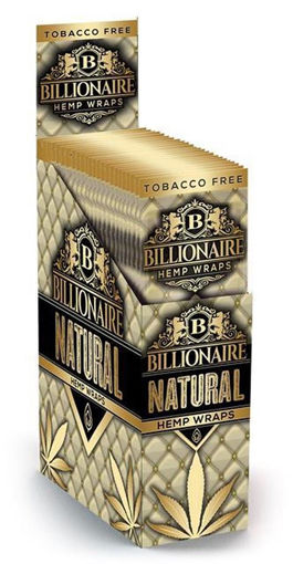 Picture of Billionaire Hemp Wraps - Natural 25pk 2ct