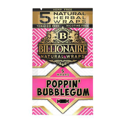 Picture of Billionaire NaturalWraps-Poppin' Bubblegum 25x5ct