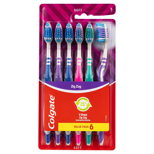 Picture of Colgate Tooth Brush ZigZag 6pc